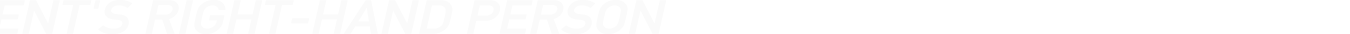 President's right-hand person